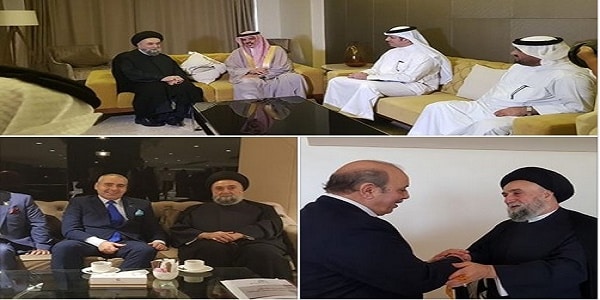 السيد علي الأمين - الوزير النعيمي - - السفير ميلاد نمور - السفير طه عبد القادر